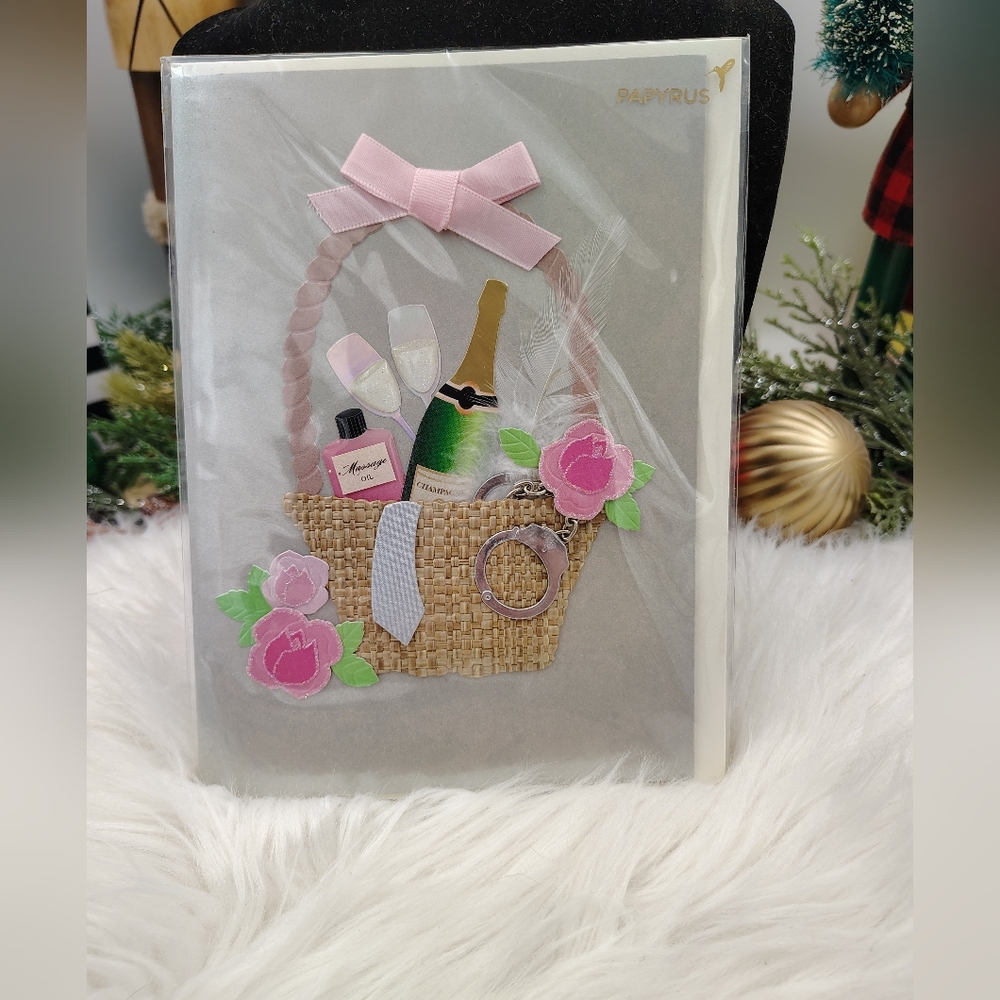 Papyrus Elegant Wedding Card with Black Text